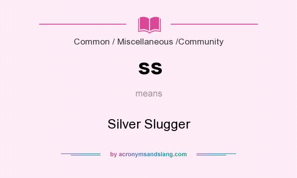 What does ss mean? It stands for Silver Slugger