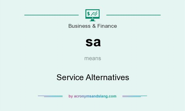 What does sa mean? It stands for Service Alternatives