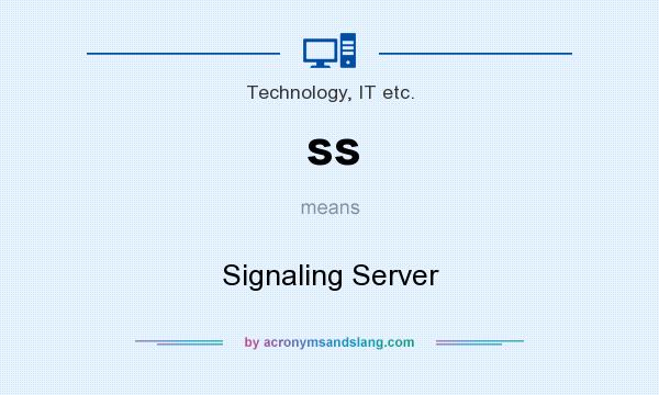 What does ss mean? It stands for Signaling Server