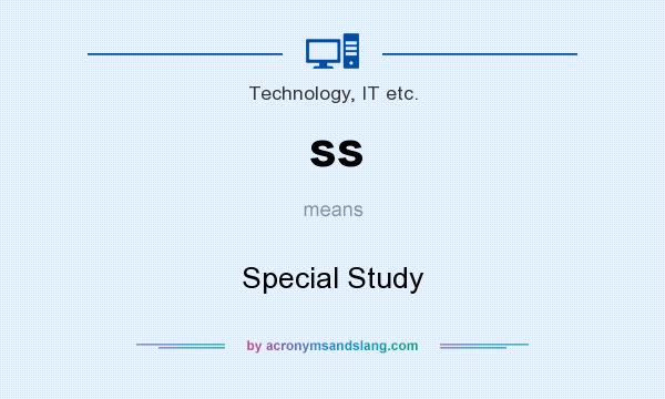 What does ss mean? It stands for Special Study