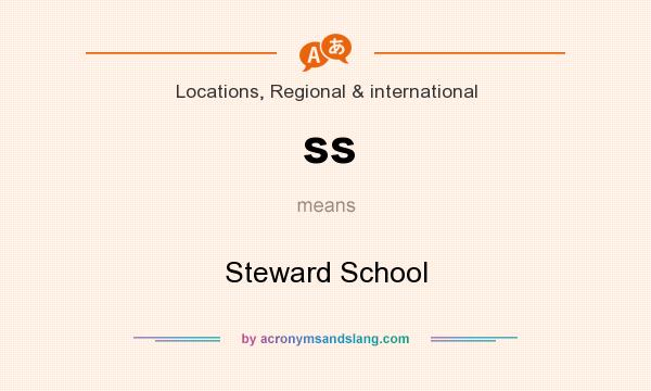 What does ss mean? It stands for Steward School