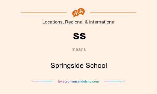 What does ss mean? It stands for Springside School