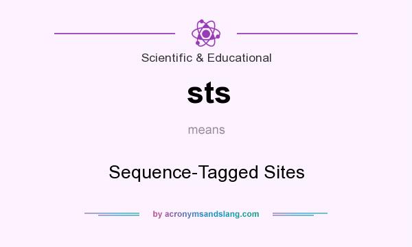What does sts mean? It stands for Sequence-Tagged Sites