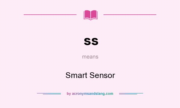 What does ss mean? It stands for Smart Sensor