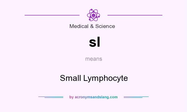 What does sl mean? It stands for Small Lymphocyte