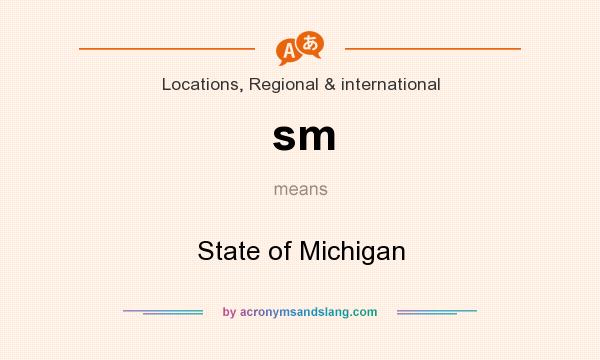 What does sm mean? It stands for State of Michigan