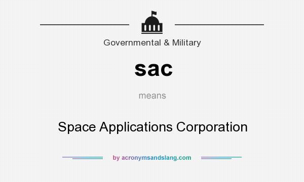 What does sac mean? It stands for Space Applications Corporation