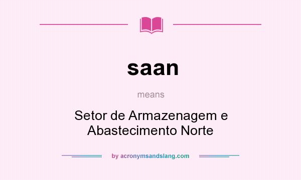 What does saan mean? It stands for Setor de Armazenagem e Abastecimento Norte