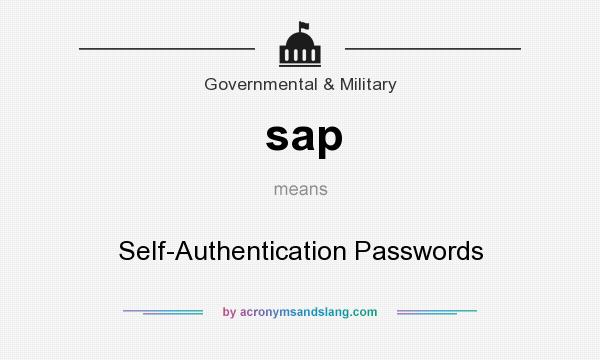 What does sap mean? It stands for Self-Authentication Passwords