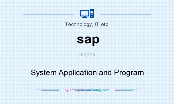 What does sap mean? It stands for System Application and Program