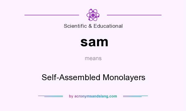 What does sam mean? It stands for Self-Assembled Monolayers