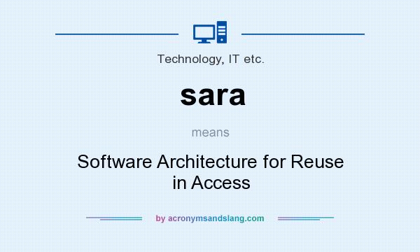 What does sara mean? It stands for Software Architecture for Reuse in Access