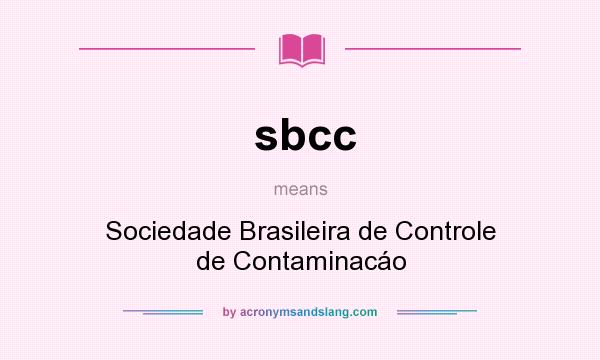 What does sbcc mean? It stands for Sociedade Brasileira de Controle de Contaminacáo