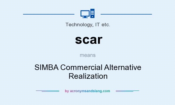 What does scar mean? It stands for SIMBA Commercial Alternative Realization