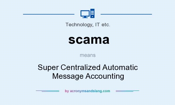 What does scama mean? It stands for Super Centralized Automatic Message Accounting