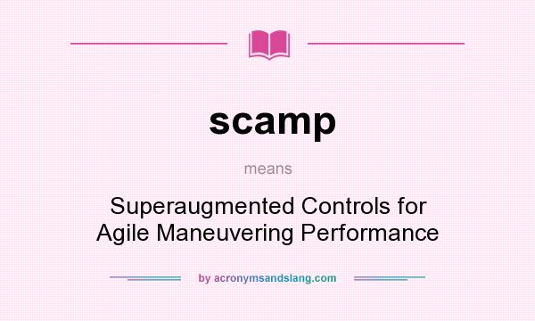 What does scamp mean? It stands for Superaugmented Controls for Agile Maneuvering Performance