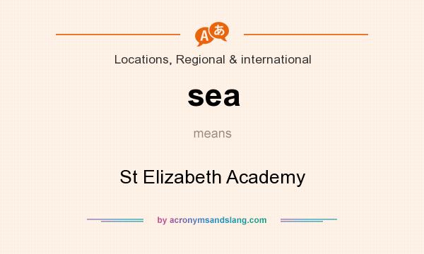 What does sea mean? It stands for St Elizabeth Academy