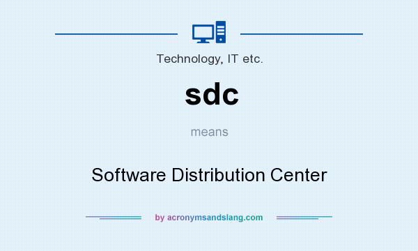 What does sdc mean? It stands for Software Distribution Center