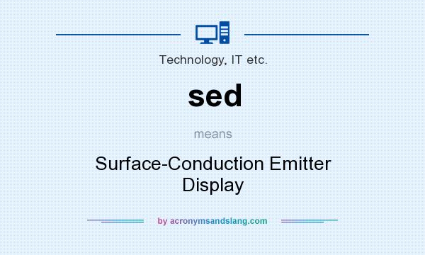What does sed mean? It stands for Surface-Conduction Emitter Display