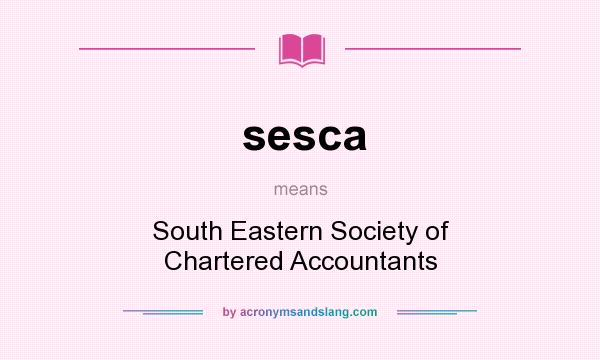 What does sesca mean? It stands for South Eastern Society of Chartered Accountants