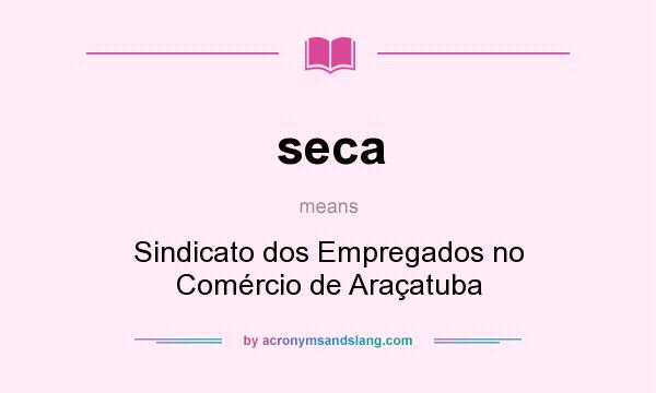 What does seca mean? It stands for Sindicato dos Empregados no Comércio de Araçatuba