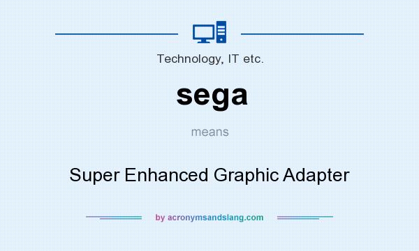 What does sega mean? It stands for Super Enhanced Graphic Adapter