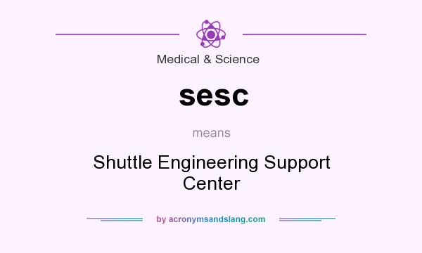 What does sesc mean? It stands for Shuttle Engineering Support Center