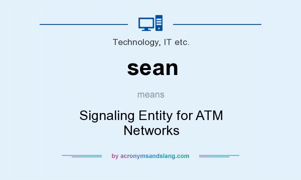 What does sean mean? It stands for Signaling Entity for ATM Networks