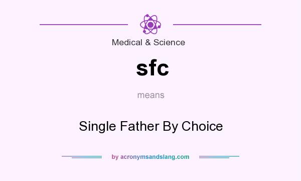 What does sfc mean? It stands for Single Father By Choice