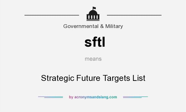 What does sftl mean? It stands for Strategic Future Targets List