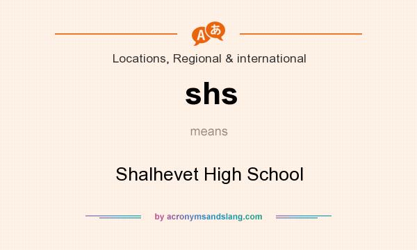 What does shs mean? It stands for Shalhevet High School