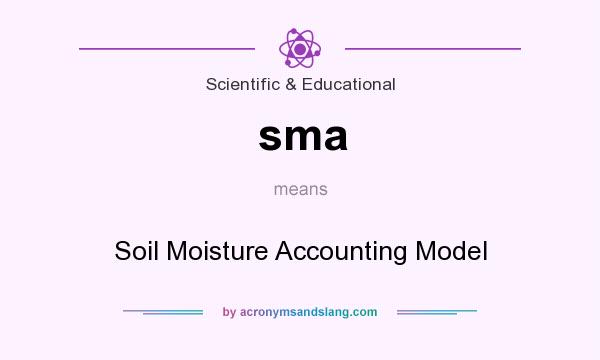 What does sma mean? It stands for Soil Moisture Accounting Model