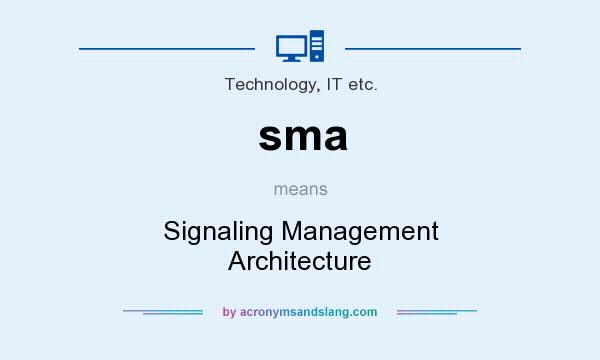 What does sma mean? It stands for Signaling Management Architecture