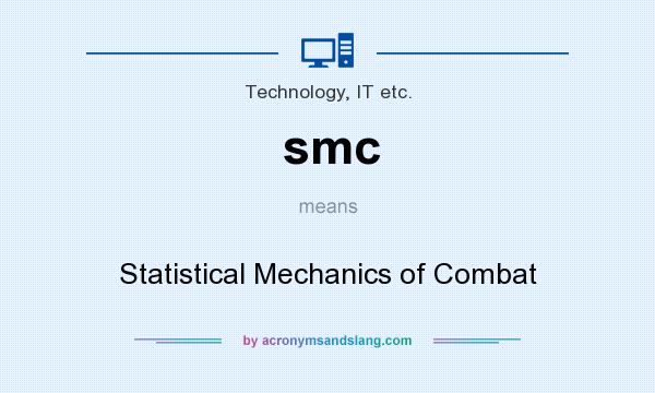 What does smc mean? It stands for Statistical Mechanics of Combat