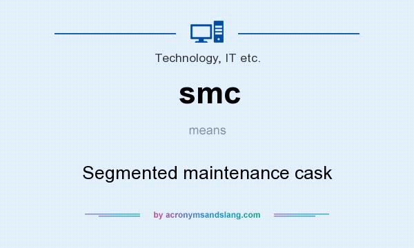 What does smc mean? It stands for Segmented maintenance cask