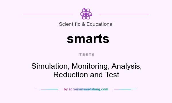 What does smarts mean? It stands for Simulation, Monitoring, Analysis, Reduction and Test