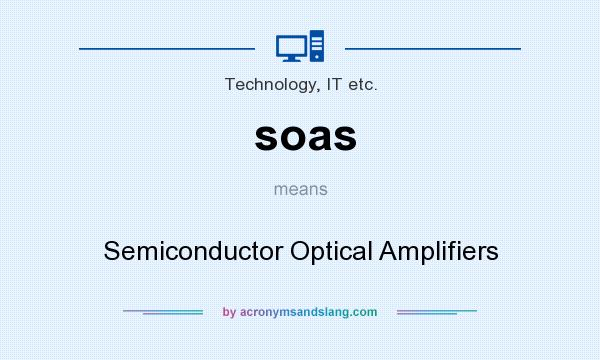 What does soas mean? It stands for Semiconductor Optical Amplifiers