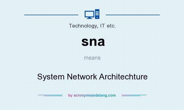 What does sna mean? It stands for System Network Architechture