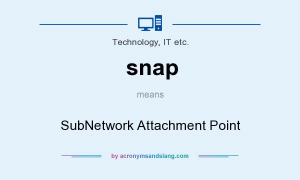 What does snap mean? It stands for SubNetwork Attachment Point