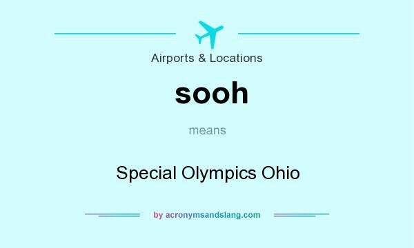 What does sooh mean? It stands for Special Olympics Ohio