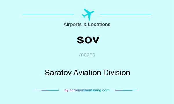 What does sov mean? It stands for Saratov Aviation Division