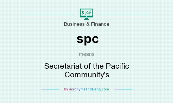 What does spc mean? It stands for Secretariat of the Pacific Community`s