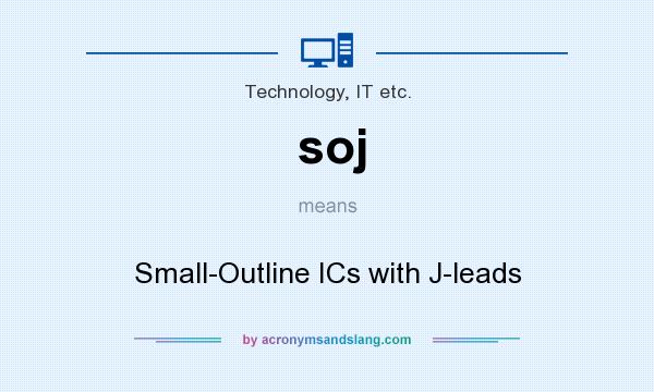 What does soj mean? It stands for Small-Outline ICs with J-leads
