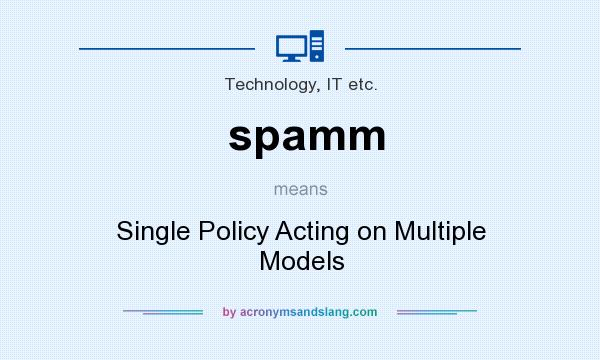 What does spamm mean? It stands for Single Policy Acting on Multiple Models