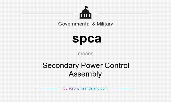 What does spca mean? It stands for Secondary Power Control Assembly