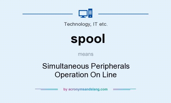 What does spool mean? It stands for Simultaneous Peripherals Operation On Line