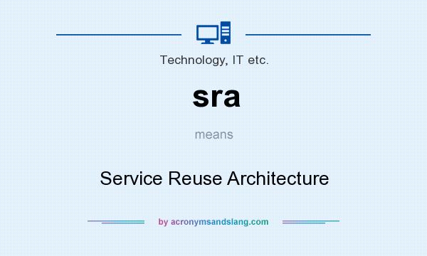 What does sra mean? It stands for Service Reuse Architecture