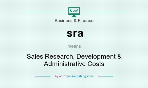 What does sra mean? It stands for Sales Research, Development & Administrative Costs