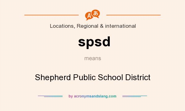 What does spsd mean? It stands for Shepherd Public School District