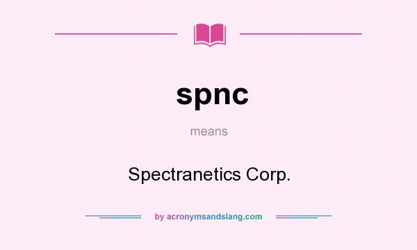 What does spnc mean? It stands for Spectranetics Corp.